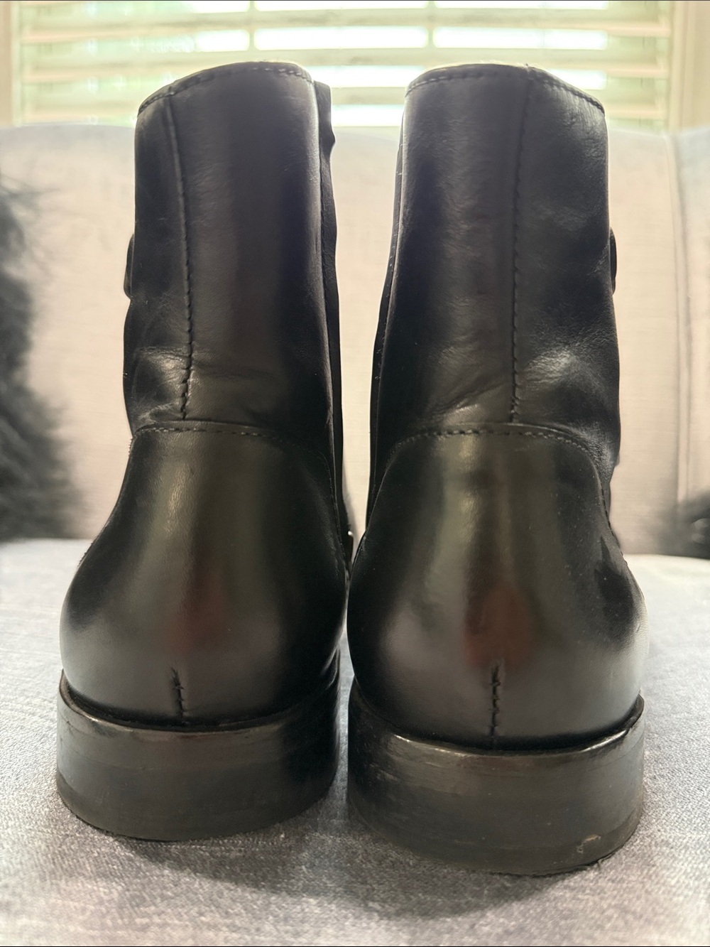 Tiger of Sweden Black Leather Chukka Boots with Side Zipper - Picture 3 of 8
